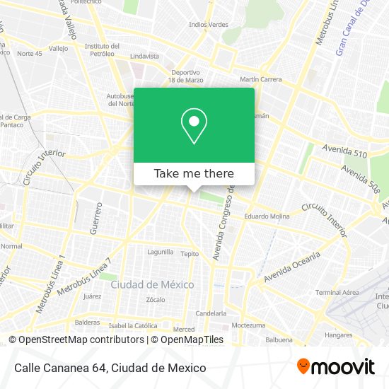Calle Cananea 64 map