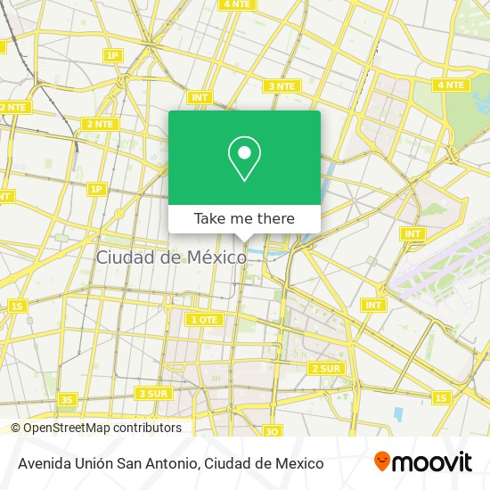 Mapa de Avenida Unión San Antonio