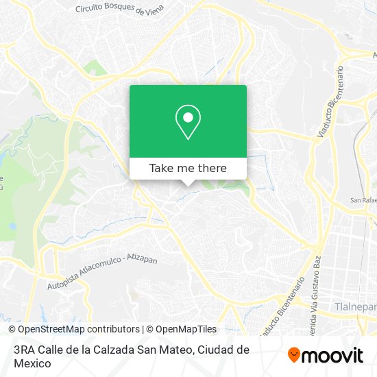 Mapa de 3RA Calle de la Calzada San Mateo