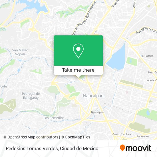 Mapa de Redskins Lomas Verdes