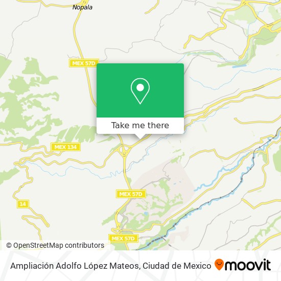 Mapa de Ampliación Adolfo López Mateos