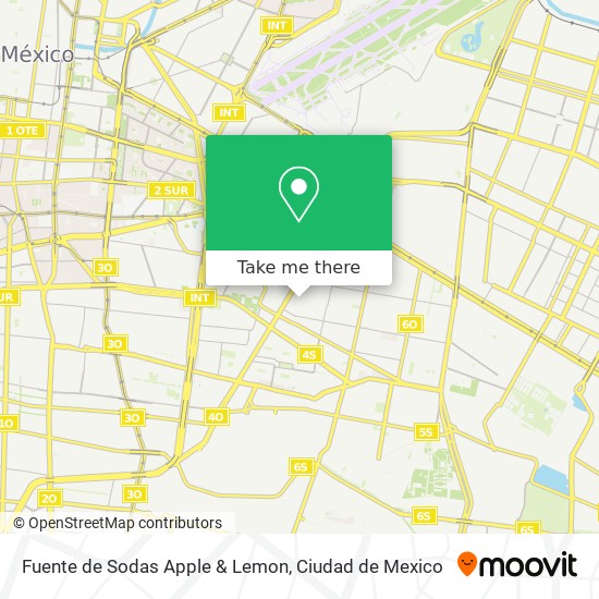 Mapa de Fuente de Sodas Apple & Lemon