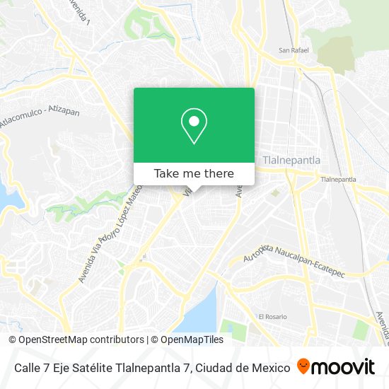 Calle 7 Eje Satélite Tlalnepantla 7 map