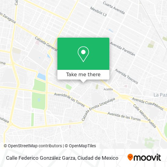 Calle Federico González Garza map