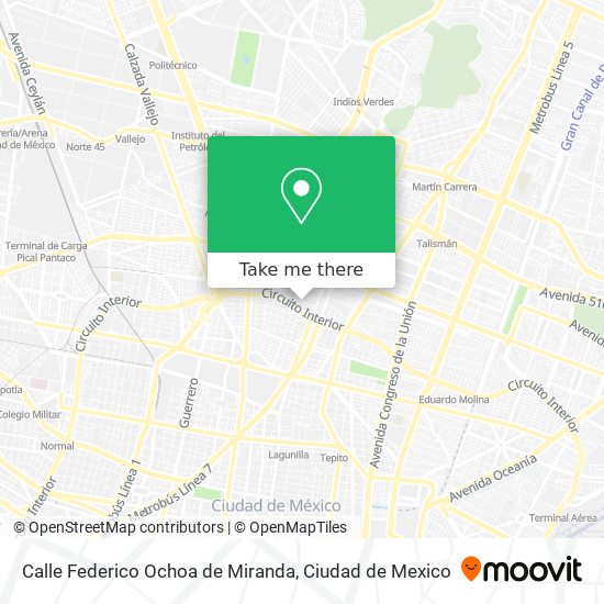 Calle Federico Ochoa de Miranda map