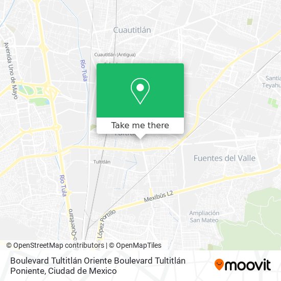 Boulevard Tultitlán Oriente Boulevard Tultitlán Poniente map