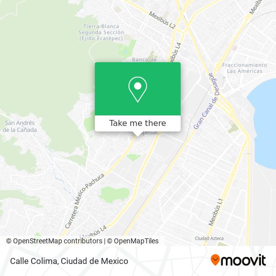 Mapa de Calle Colima