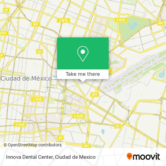 Mapa de Innova Dental Center