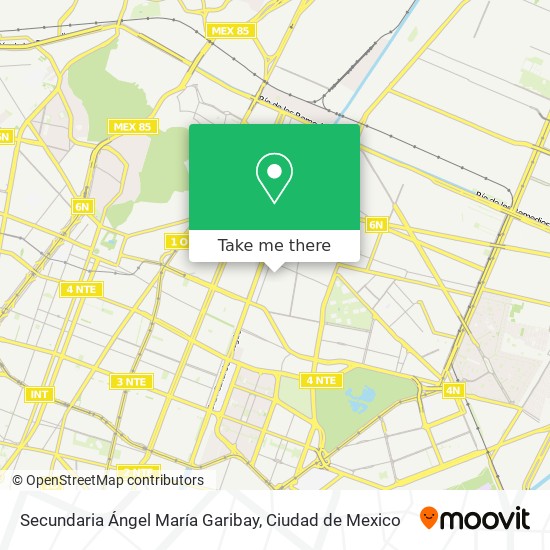 Secundaria Ángel María Garibay map