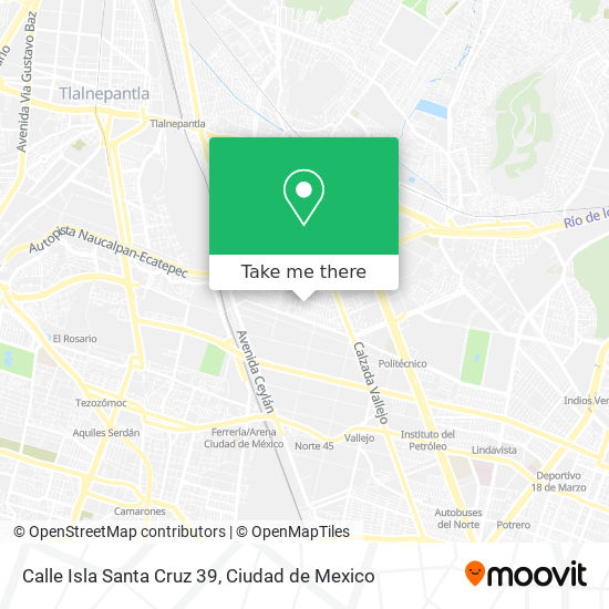 Mapa de Calle Isla Santa Cruz 39