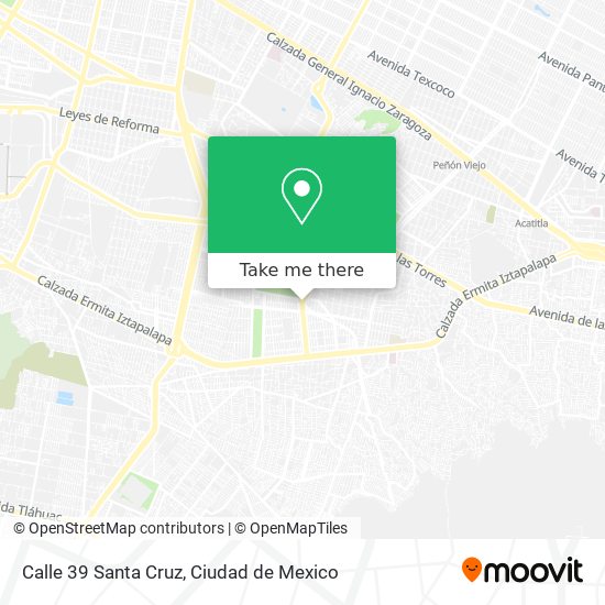 Calle 39 Santa Cruz map