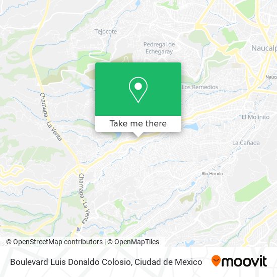Boulevard Luis Donaldo Colosio map