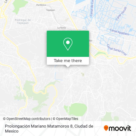 Prolongación Mariano Matamoros 8 map