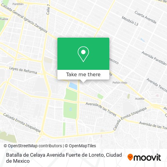 Batalla de Celaya Avenida Fuerte de Loreto map