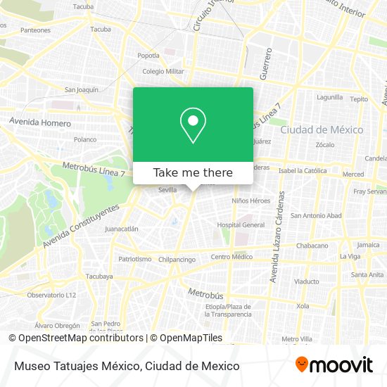 Museo Tatuajes México map