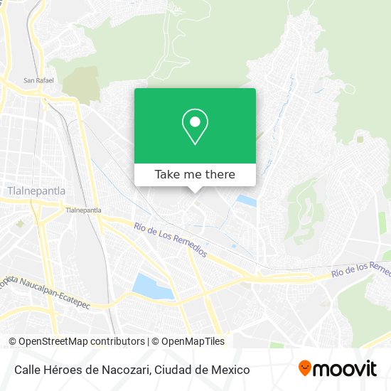 Mapa de Calle Héroes de Nacozari
