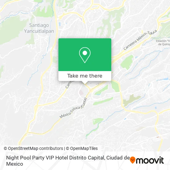 Night Pool Party VIP Hotel Distrito Capital map