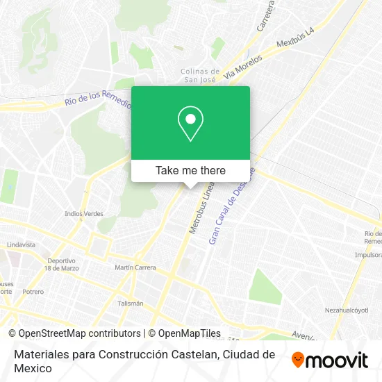 Mapa de Materiales para Construcción Castelan