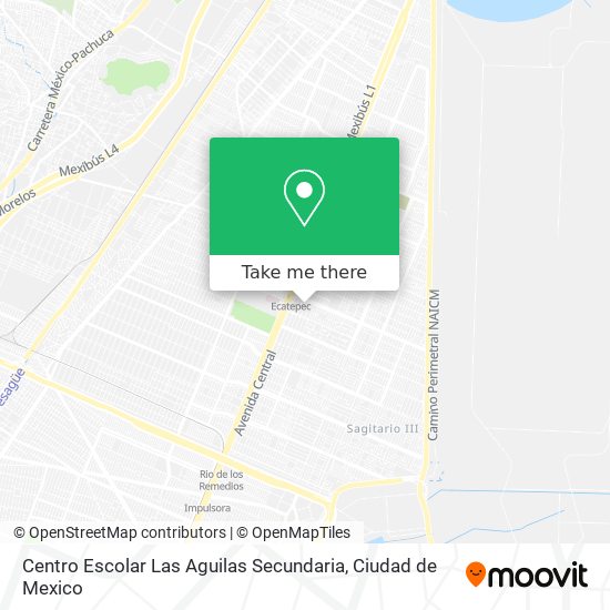 How to get to Centro Escolar Las Aguilas Secundaria in Ecatepec De Morelos  by Bus or Metro?