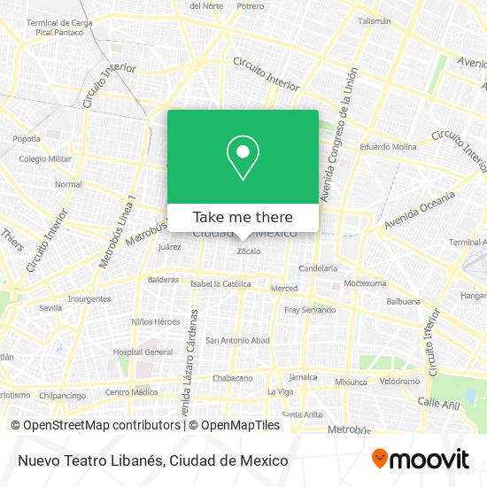 Nuevo Teatro Libanés map