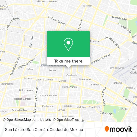 San Lázaro San Ciprián map