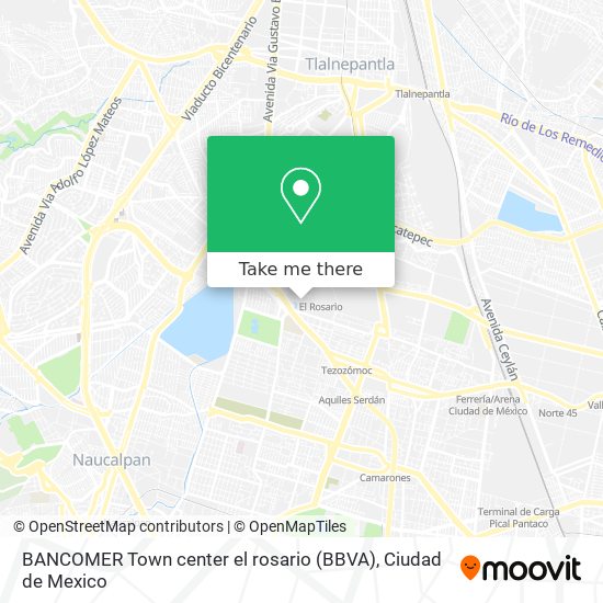 BANCOMER Town center el rosario (BBVA) map