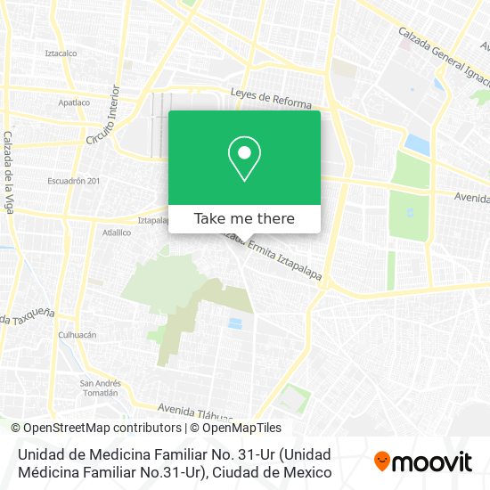 Unidad de Medicina Familiar No. 31-Ur (Unidad Médicina Familiar No.31-Ur) map
