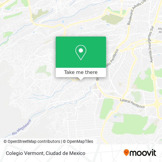 Colegio Vermont map