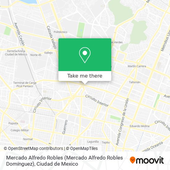 Mercado Alfredo Robles map