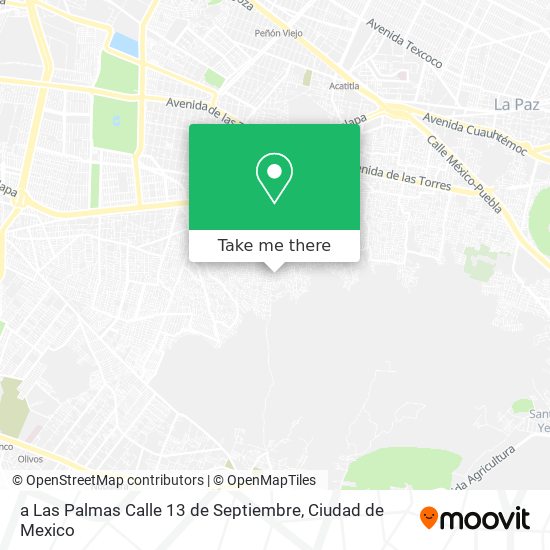 a Las Palmas Calle 13 de Septiembre map