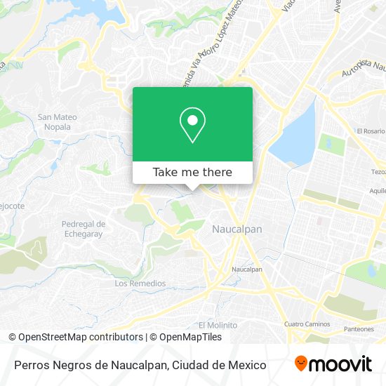 Mapa de Perros Negros de Naucalpan