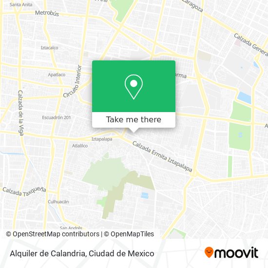 Mapa de Alquiler de Calandria