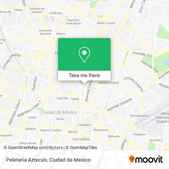 Mapa de Peleteria Azteca's