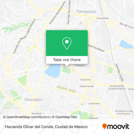 Mapa de Hacienda Olivar del Conde