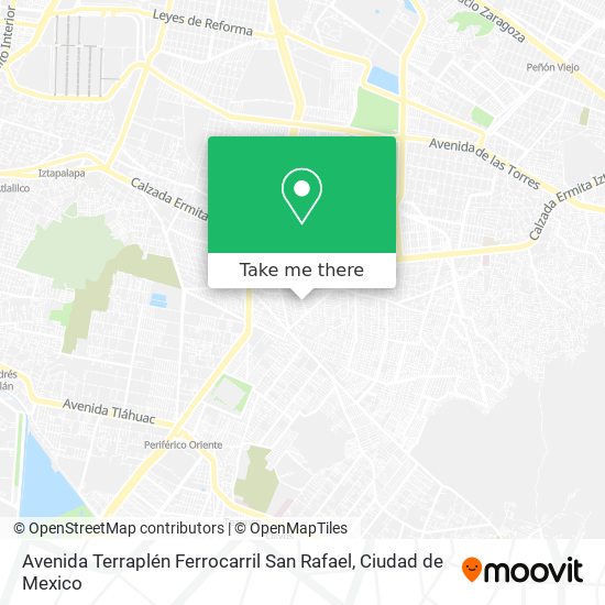 Mapa de Avenida Terraplén Ferrocarril San Rafael