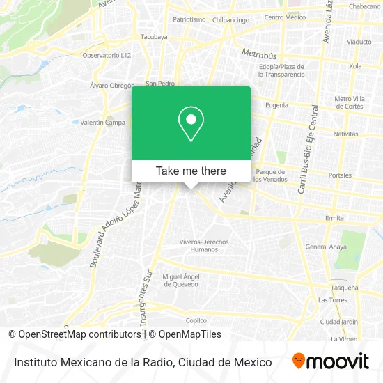 Instituto Mexicano de la Radio map