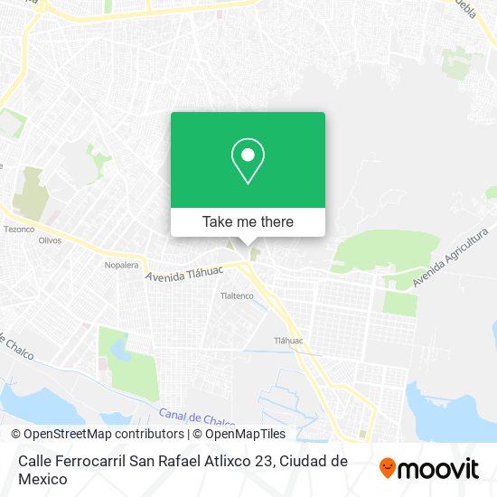 Mapa de Calle Ferrocarril San Rafael Atlixco 23