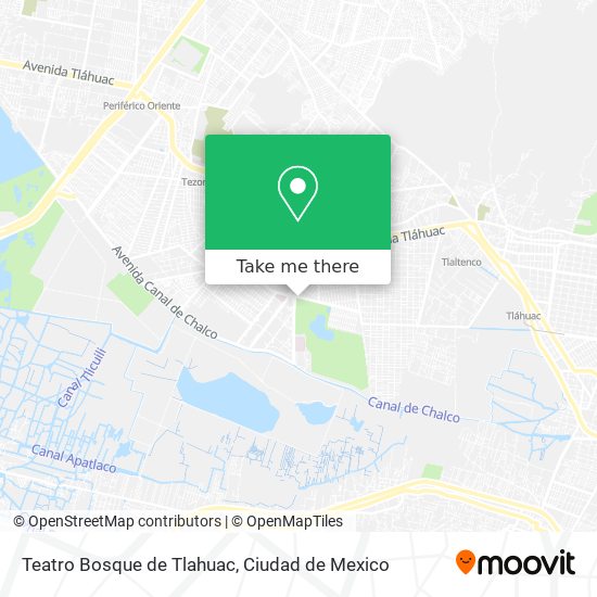 Teatro Bosque de Tlahuac map