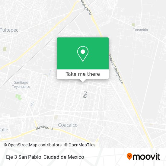 Mapa de Eje 3 San Pablo