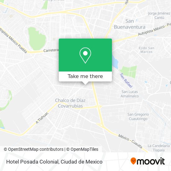 Hotel Posada Colonial map