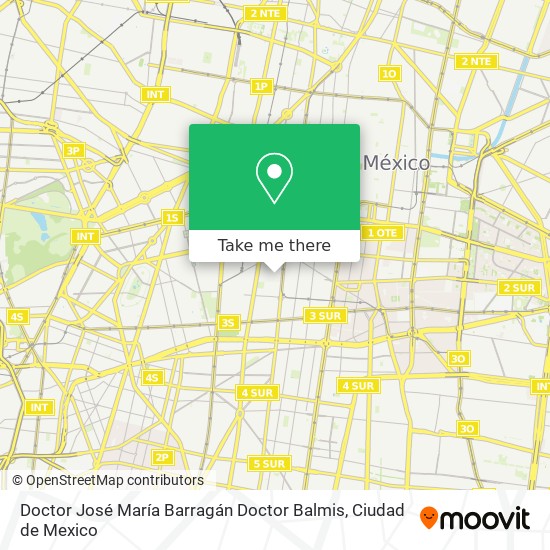 Doctor José María Barragán Doctor Balmis map