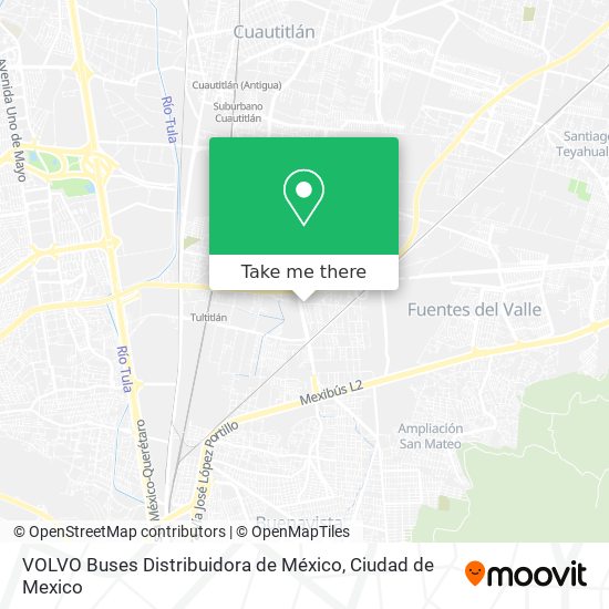 Mapa de VOLVO Buses Distribuidora de México