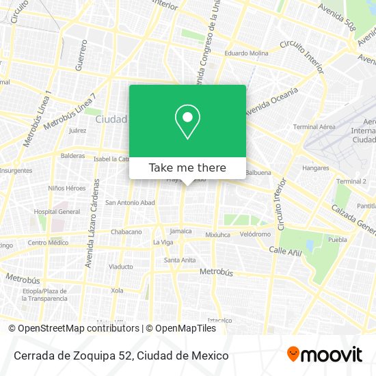 Cerrada de Zoquipa 52 map