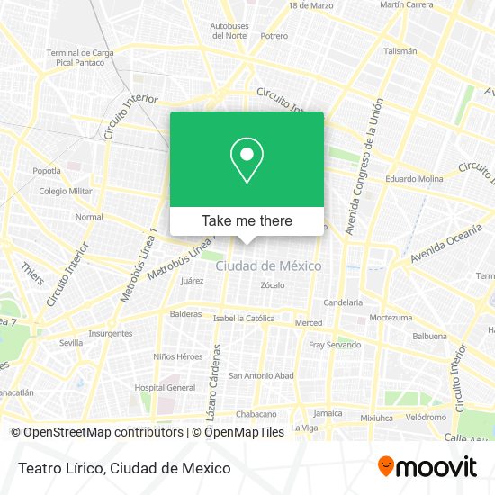 Teatro Lírico map