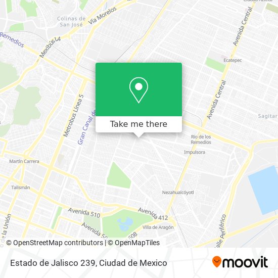 Estado de Jalisco 239 map