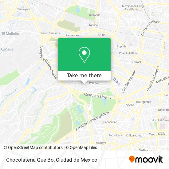 Mapa de Chocolateria Que Bo