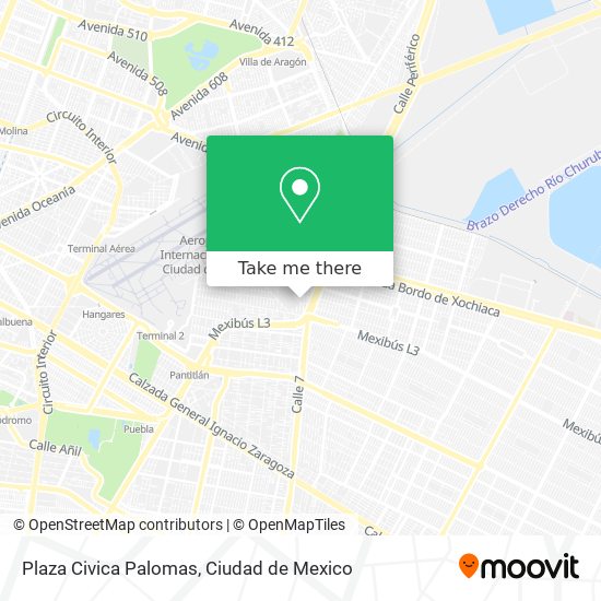 Plaza Civica Palomas map