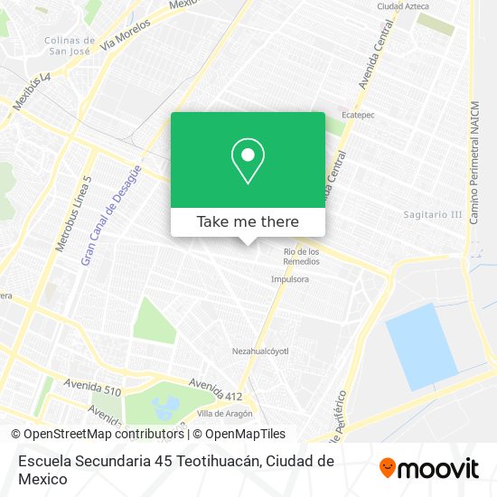 Escuela Secundaria 45 Teotihuacán map