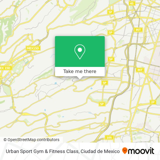 Urban Sport Gym & Fitness Class map