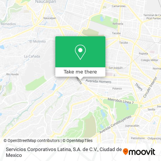 Servicios Corporativos Latina, S.A. de C.V. map
